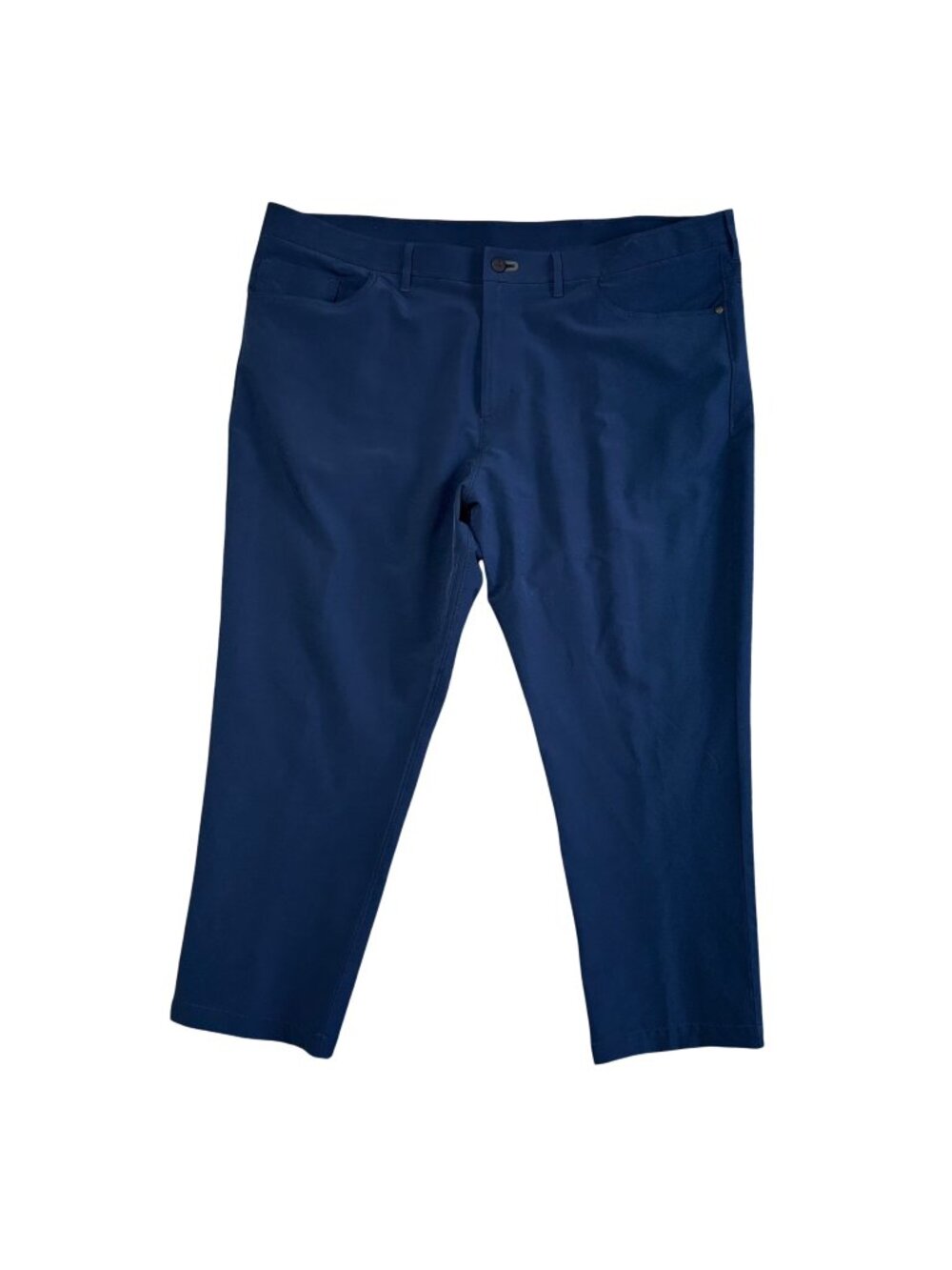 Public Rec Men's Sz 42x30 Navy Blue Straight Leg Pants Polyester Blend